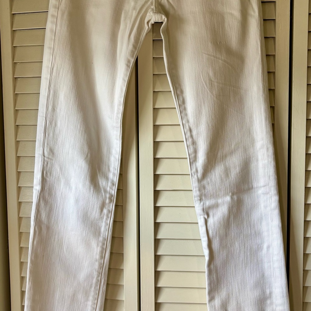AG Adriano Goldschmied White Women’s Straight Jeans